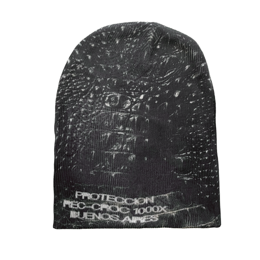 Black Croc Beanie